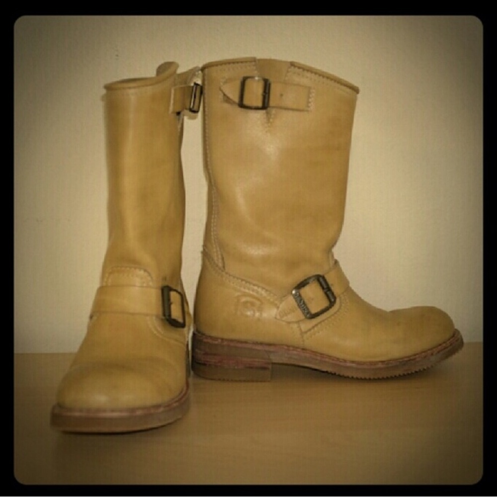 Biker style boots